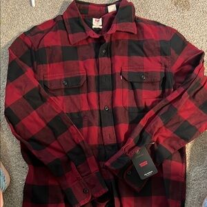 Levi's Classic Red and Black Checkered Shirt